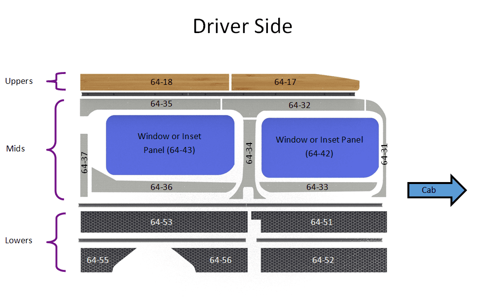 Transit Van Interior Wall Panels (148" HR) - Image 8
